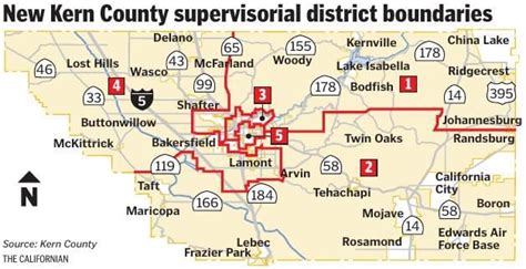 MAP: New Kern County supervisorial district boundaries | | bakersfield.com