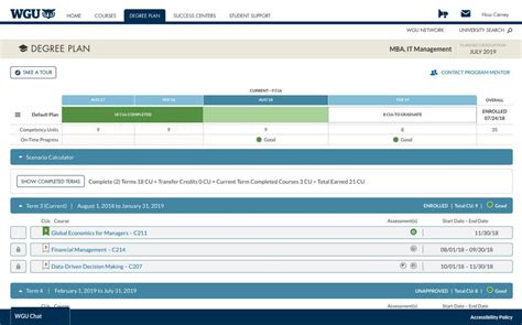 Online College Schedule - WGU