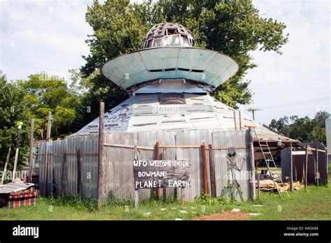 UFO Welcome Center in Bowman South Carolina Stock Photo - Alamy