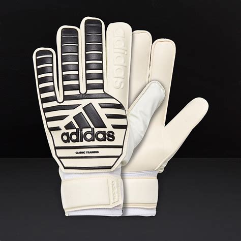 adidas Classic Training - Mens GK Gloves - Flat Palm - White