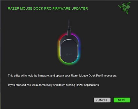 Razer Mouse Dock Pro Customer Firmware Updater | RZ81-01990