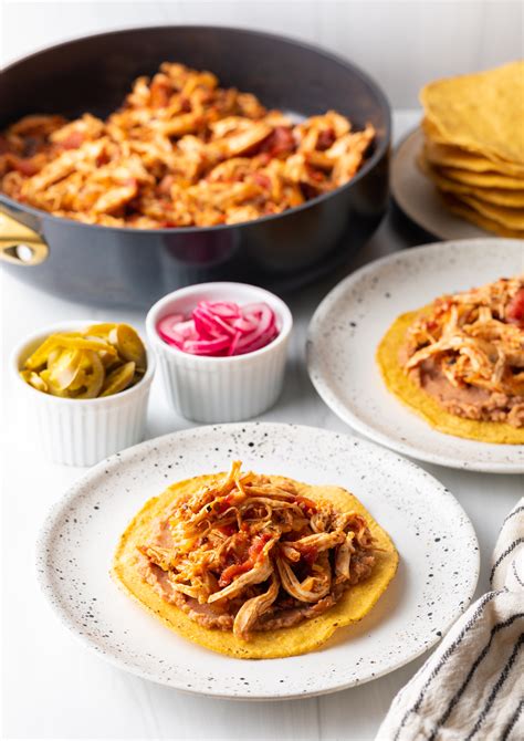 Tostadas de Tinga (Chicken Tostadas) - A Spicy Perspective