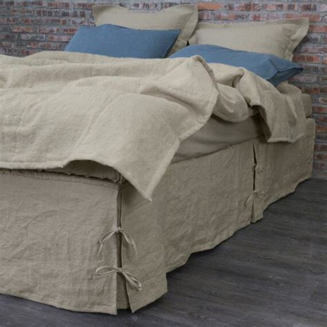 King size Natural grey bed skirt 76''x80'' Choose by TheNewHome1