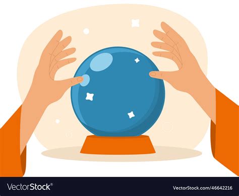 Magic crystal ball Royalty Free Vector Image - VectorStock