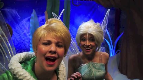 Disney Fairies Periwinkle and Tinker Bell - Sisters meet guests at the Magic Kingdom - YouTube