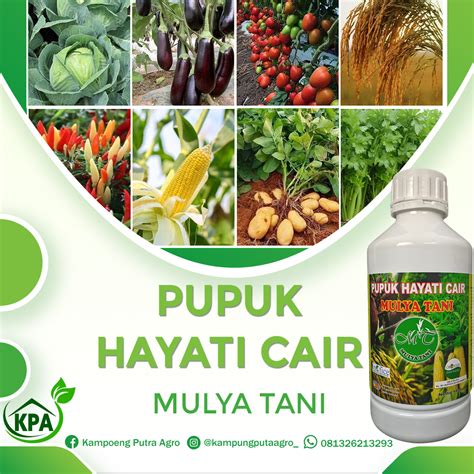 Pupuk Hayati Cair Mulya Tani - Pupuk Cair Penyubur Tanaman