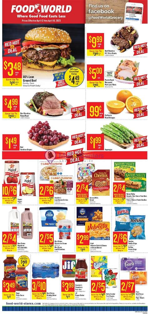 Food World Weekly ad valid from 04/12/2023 to 04/18/2023 - MallsCenters