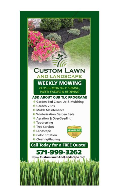 Lawn Service Door Hanger Samples