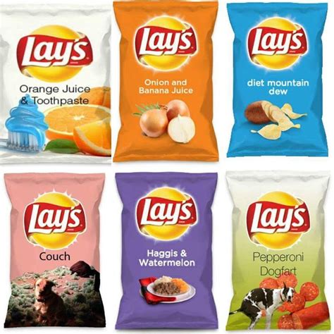 New Flavors for Lay's Potato Chips : r/funny