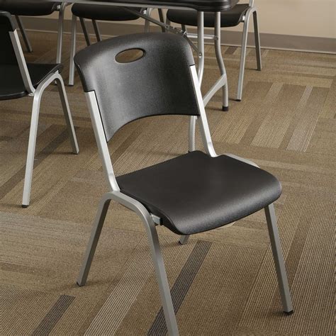 Lifetime Premium Black Stacking Chair 80310-80310