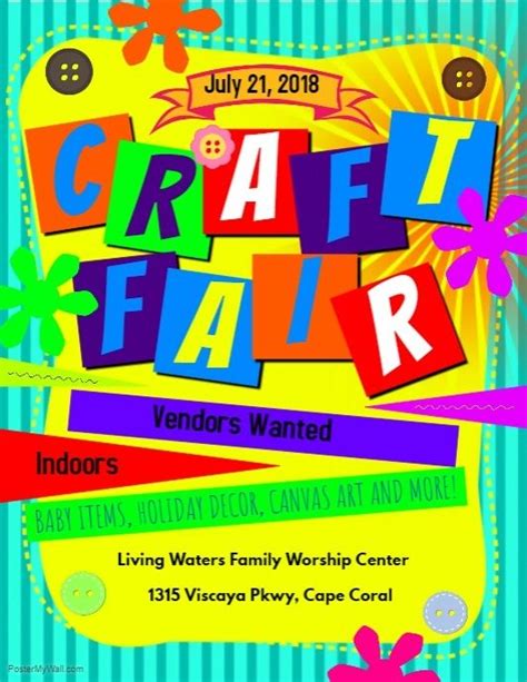 Craft Fair Flyer | Invitation template, Art show, Templates