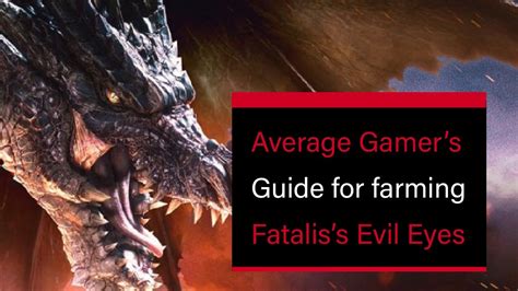 Average Gamer's Guide to farming Fatalis Evil Eye very safely - YouTube