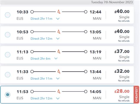 London to Manchester - Railsmartr.co.uk