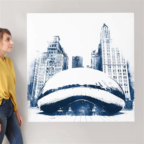 Chicago Bean Wall Art Prints by Paul Berthelot | Minted