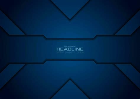 Dark blue abstract corporate tech background 26362952 Vector Art at ...