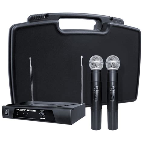 KAM KWM11 Dual Handheld Wireless Microphone System, 174.1/174.5 at ...