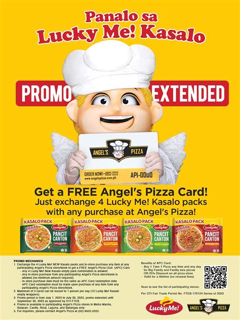 Get your own Angel’s Pizza Card with Lucky Me! Pancit Canton – Here’s how! | Philstar.com