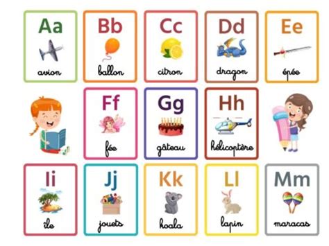 French Alphabet Flash Cards Printable