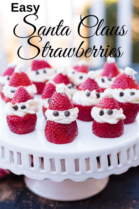 Easy Santa Claus Strawberries - An Alli Event