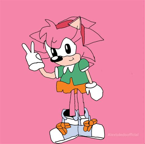 Classic Amy rose by alextoledooffcial on DeviantArt