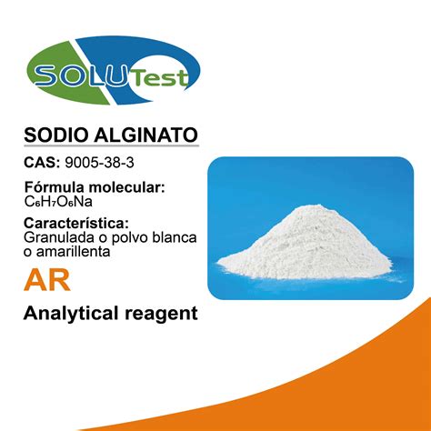 SODIO ALGINATO - C6H7O6NA - SOLUTEST » Importadora Andina EIRL