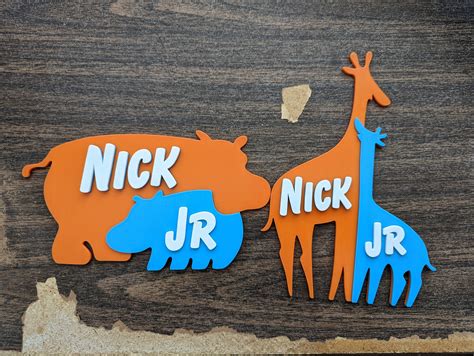 Nick Jr 3D impreso arte animal logo estante soporte pared - Etsy México