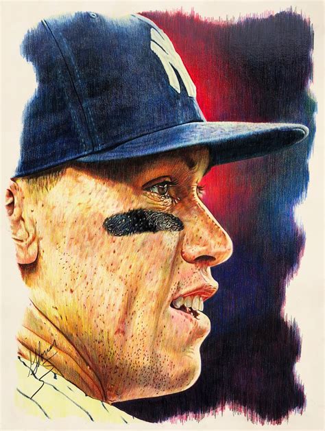 Aaron Judge, NY Yankees, colored pencil 18"x25" by Matthew Glover