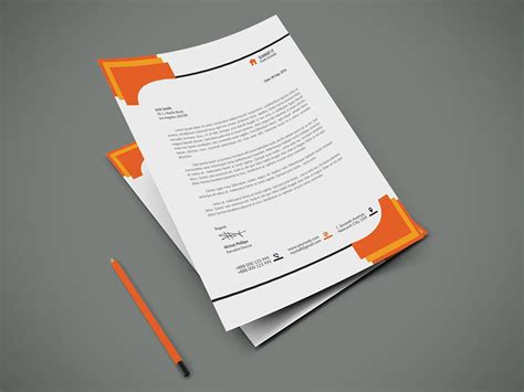 Letterhead Template Free Download Psd ~ Addictionary