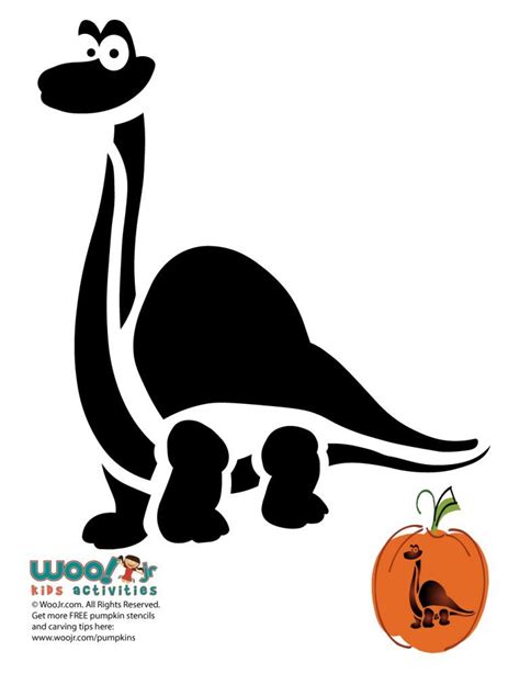 Dinosaur Pumpkin Template - Printable Calendars AT A GLANCE