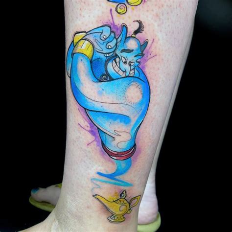 Top 100 Best Genie Tattoos For Women - Aladdin Disney Design Ideas