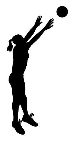 Volleyball Setter Silhouette at GetDrawings | Free download