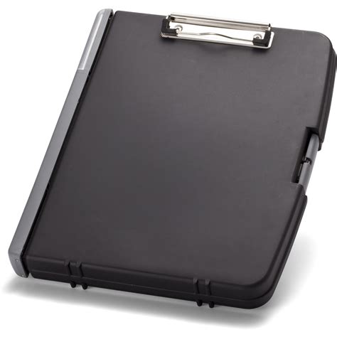 Officemate Triple File Clipboard Storage Box, Recycled, Black (83610 ...