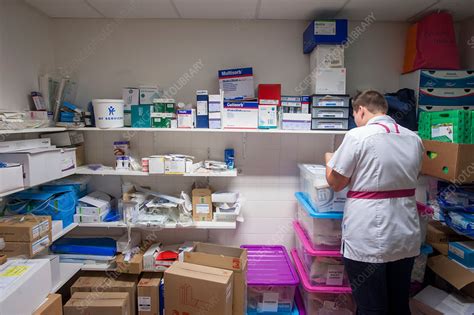 Nursing supplies room - Stock Image - C037/9156 - Science Photo Library