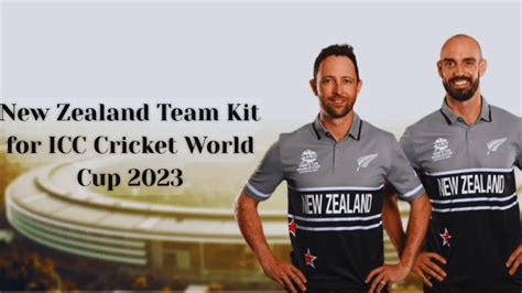 New Zealand team kit and jersey for ICC world cup 2023