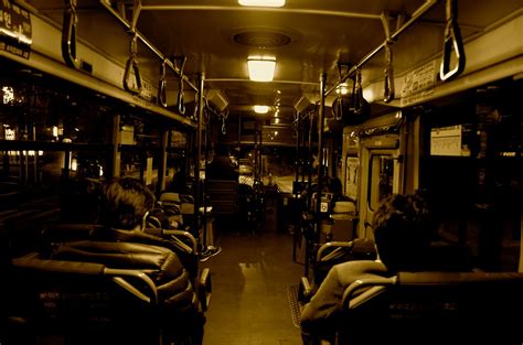 Inside a typical bus at night, on my way home | Hyunyoung Song | Flickr