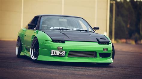 Wallpaper : Toyota, JDM, Drifting, sports car, Nissan 240SX, green cars, wheel, motorsport, land ...