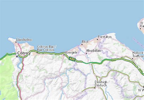 MICHELIN Towyn map - ViaMichelin