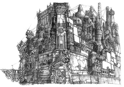 Midgar Early Concept Art - Final Fantasy VII Art Gallery