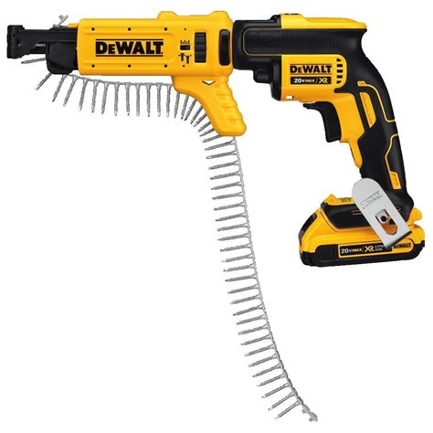 DEWALT DCF6201 20-volt MAX XR Li-Ion Drywall ScrewGun Cordless Collated Magazine Attachment ...