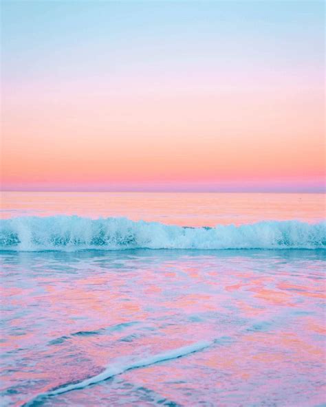 Download Pastel Pink Ocean Wallpaper | Wallpapers.com