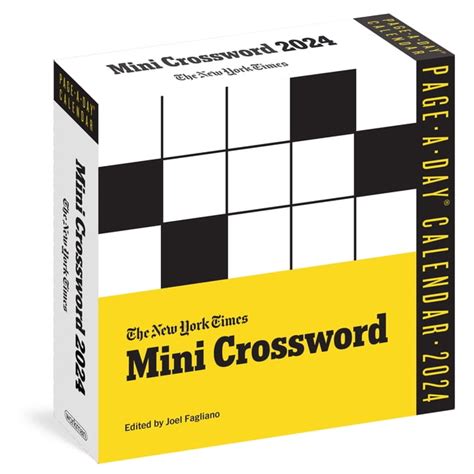 The New York Times Mini Crossword Page-A-Day Calendar 2024 : For ...