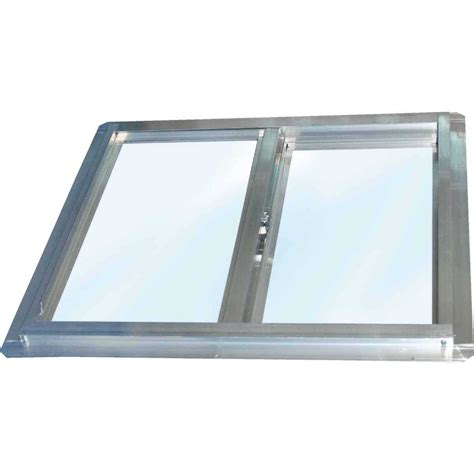 Croft Series 90 24 In. W. x 24 In. H. Glazed Mill Aluminum Sliding ...