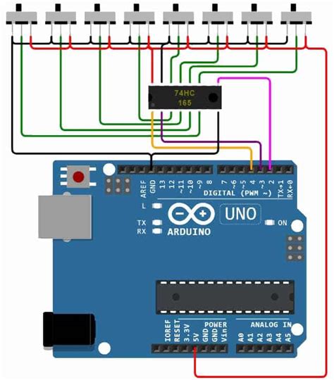 Simple Arduino 74hc165 Shift Register Construction Tm - vrogue.co