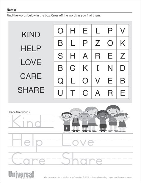 Kindness Activities | Free Printables - Universal Publishing