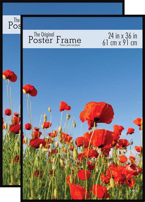 Amazon.com: MCS Original Poster Frame, 24 x 36 Inch, Black, Set of 2 (65594)