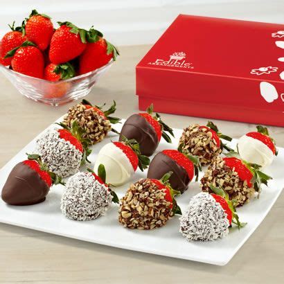 Edible Arrangements - Chocolate Dipped Strawberries with Mixed Toppings Bo… | Chocolate covered ...