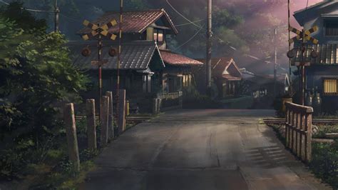 #1166833 Japan, drawing, road, house, railway crossing, estate, mansion, screenshot - Rare ...