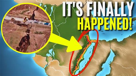 Geological Phenomenon: Africa Splitting Continents Revealed - Africa Is Splitting Into Two ...