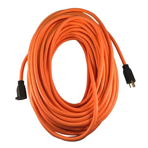 100 ft. 14/3 Orange Medium Duty Extension Cord-63100 - The Home Depot