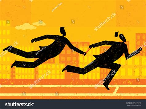 Passing Baton Stock Vector (Royalty Free) 275075315 | Shutterstock